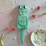 Ocean Waves Kitty-Cat Klock