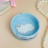 Miss Kitty Ceramic Ash Tray