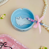 Miss Kitty Ceramic Ash Tray