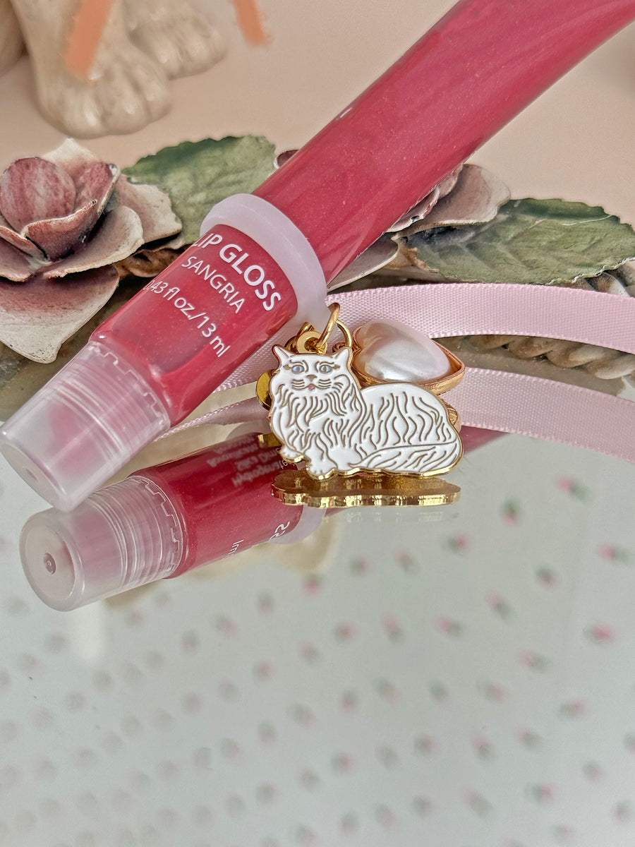 Lip Gloss Charm- Miss Kitty