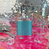 Rhinestone Flask- Blue