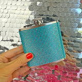 Rhinestone Flask- Blue