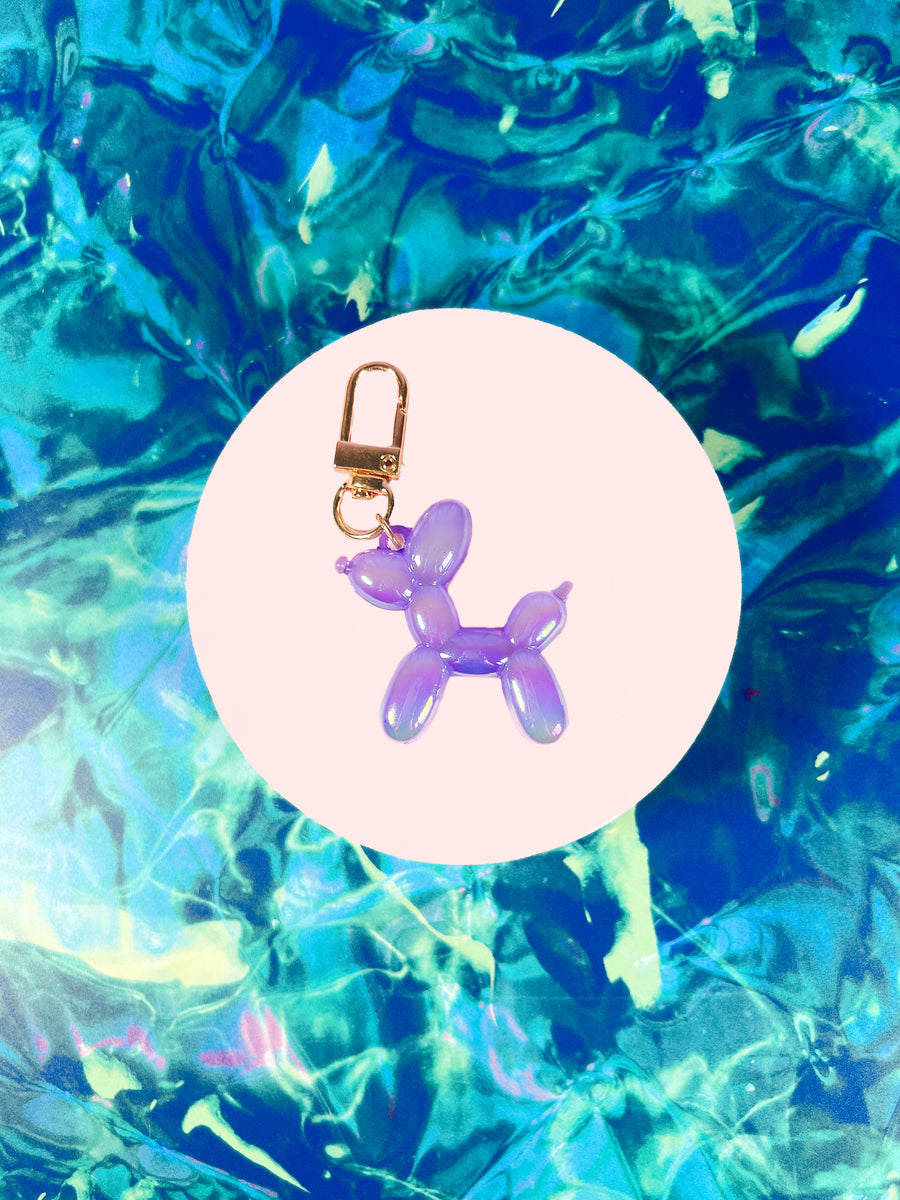 Balloon Dog Keychain - Purple