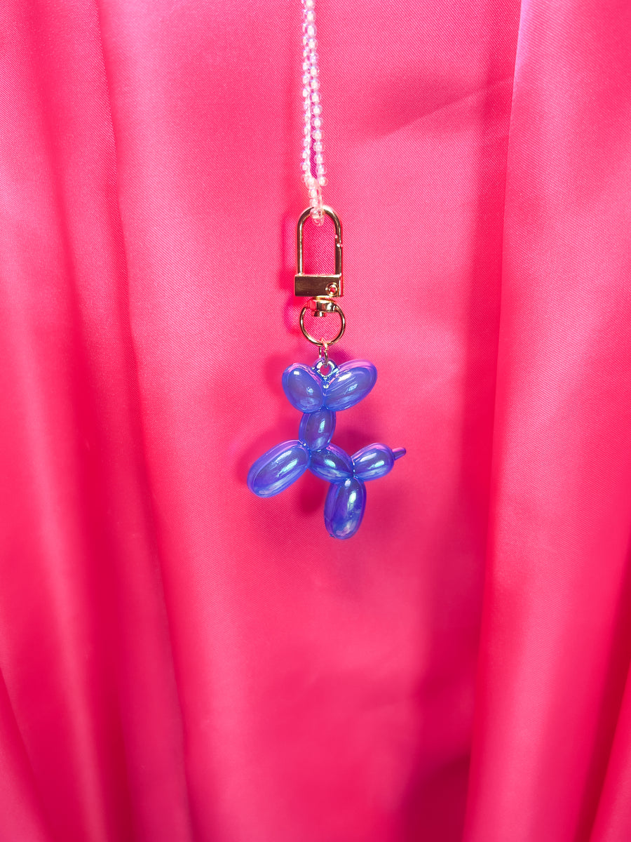 Balloon Dog Keychain - Blue