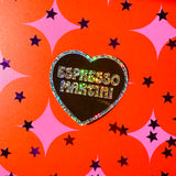 Espresso Martini Heart Sticker