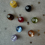 Billiard Ball Mini Hair Clip Set