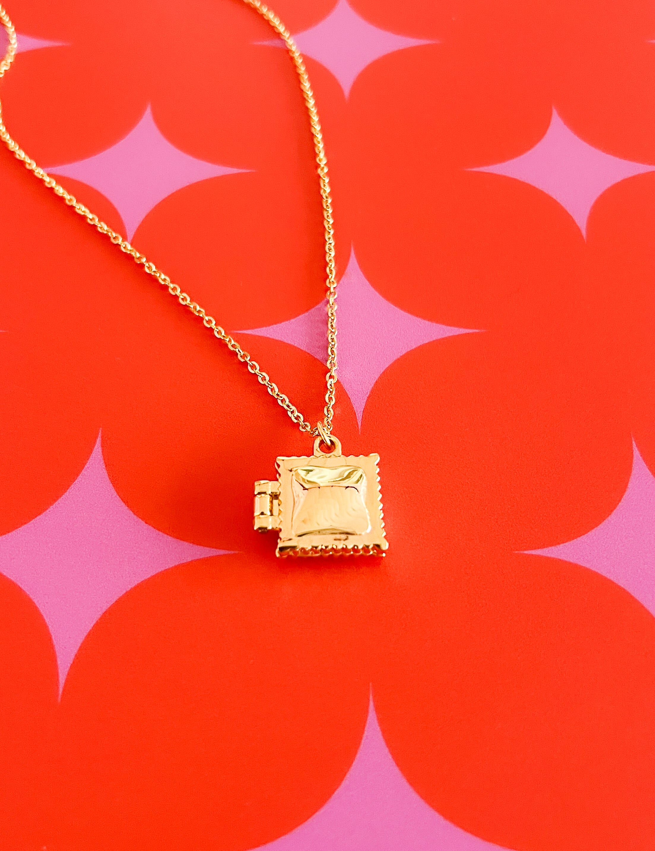 Ravioli Locket Keychain