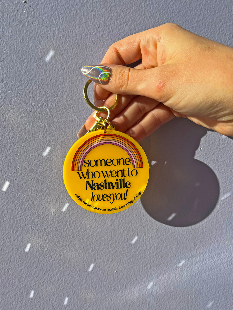 Nashville Loves You Keychain