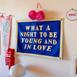 What A Night To Be Young and In Love Camp Flag