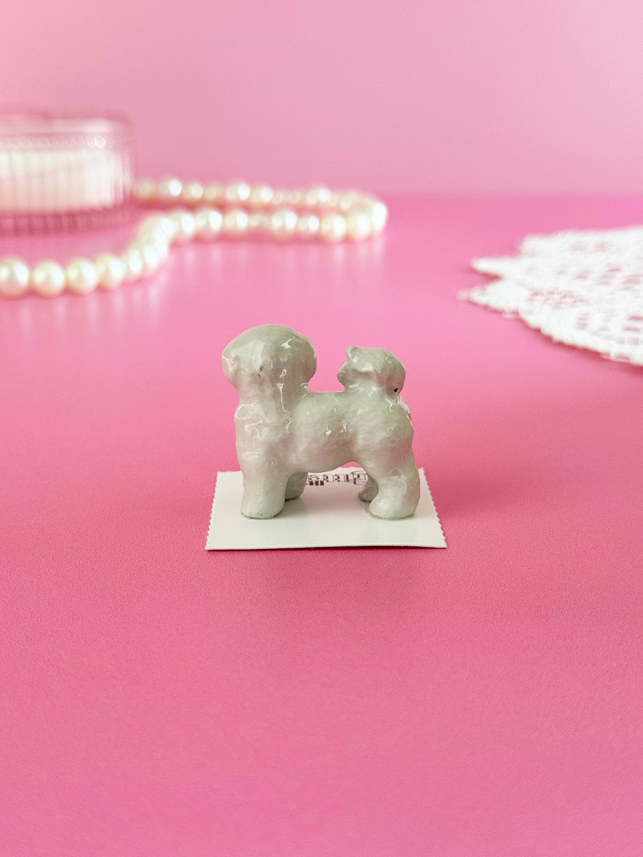 Bichon Frise Mini Porcelain Figurine