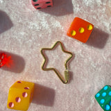 Screw Lock Star Carabiner- Gold