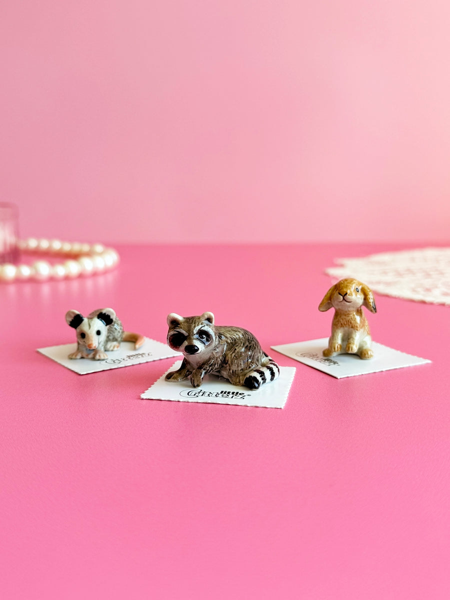 Opossum Mini Porcelain Figurine