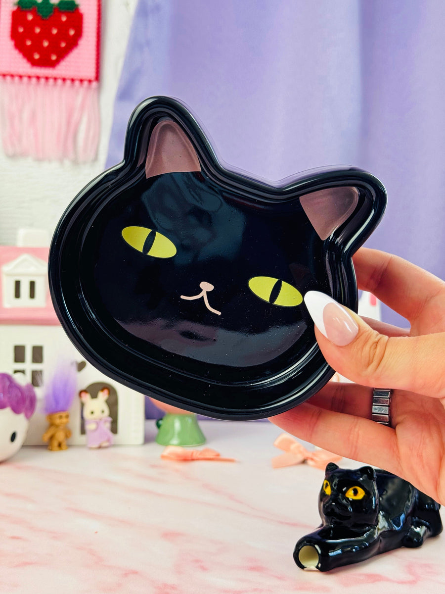 Cat Ash Tray - Black