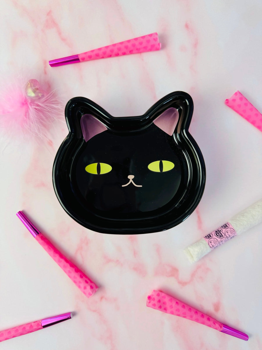 Cat Ash Tray - Black