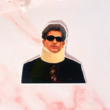 Christopher Moltisanti Neck Brace Sticker