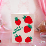 Strawberry Birthday Card