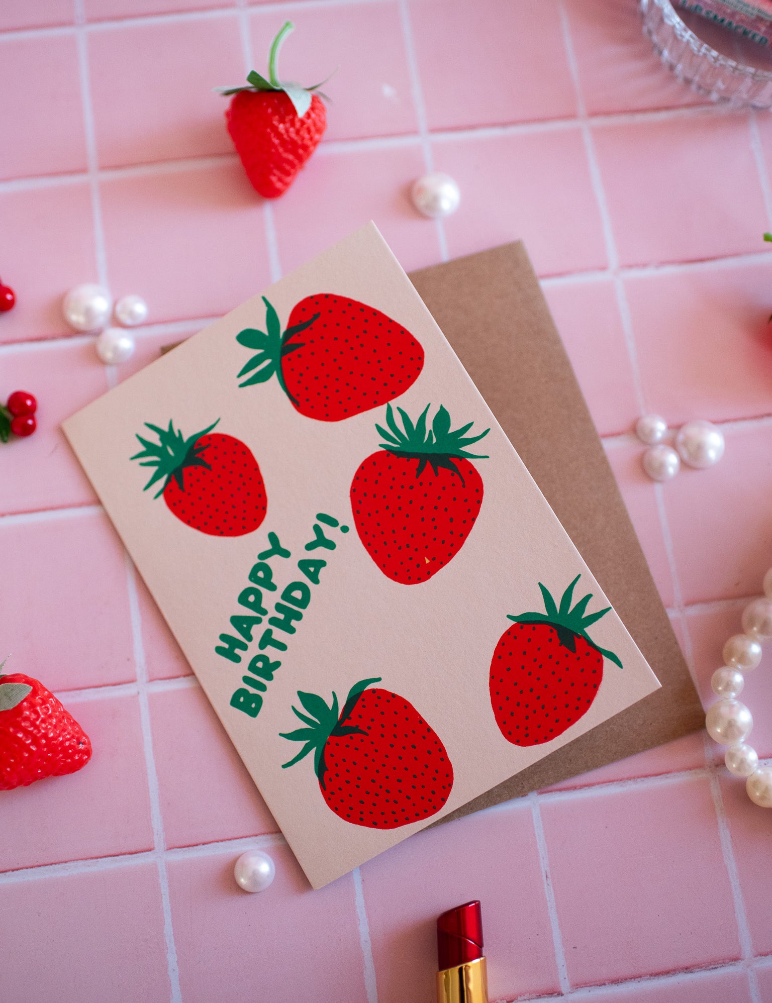 Strawberry Milk Vase