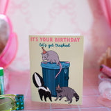 Trashed Birthday Card