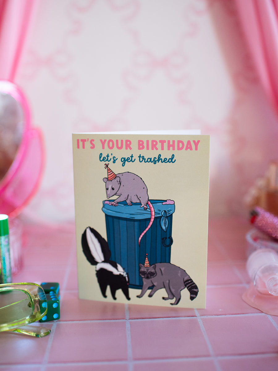 Trashed Birthday Card