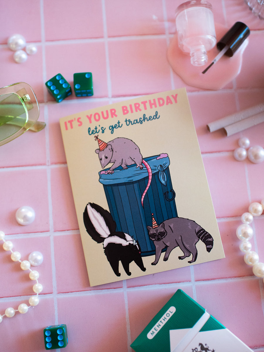 Trashed Birthday Card