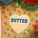 Butter Heart Sticker