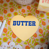 Butter Heart Sticker