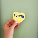 Butter Heart Sticker