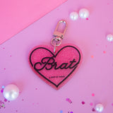 Brat Keychain- Pink