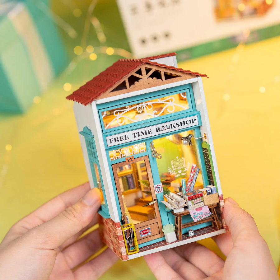 DIY Miniature House- Free Time Bookshop