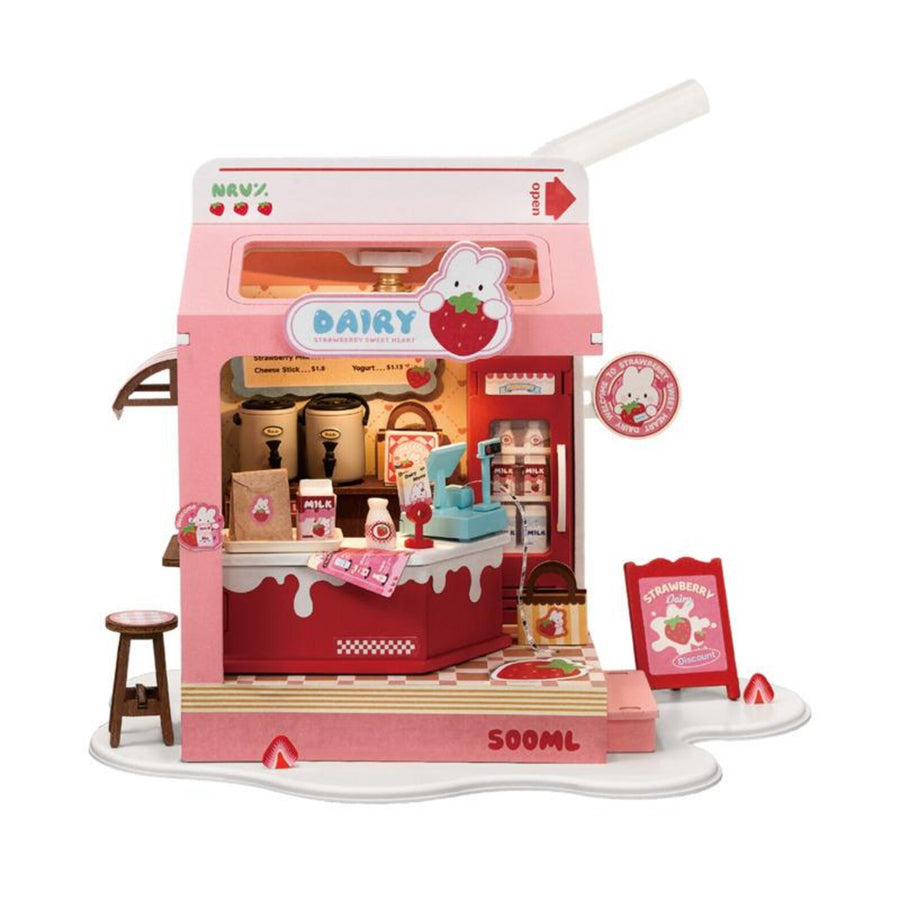 DIY Miniature House- Strawberry Milk