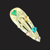 Silver Jewel Barrette