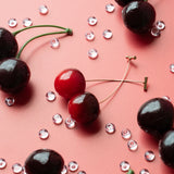 Gold Stem Cherry Earrings