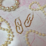 S Earrings- Gold