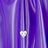 Crying Heart Necklace- Silver