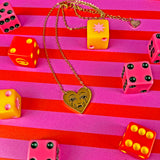 Crying Heart Necklace- Gold