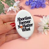 Abortion Forever Heart Coin Pouch Keychain