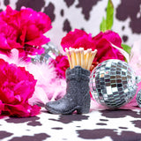 Cowboy Boot Match Holder + Striker- Black