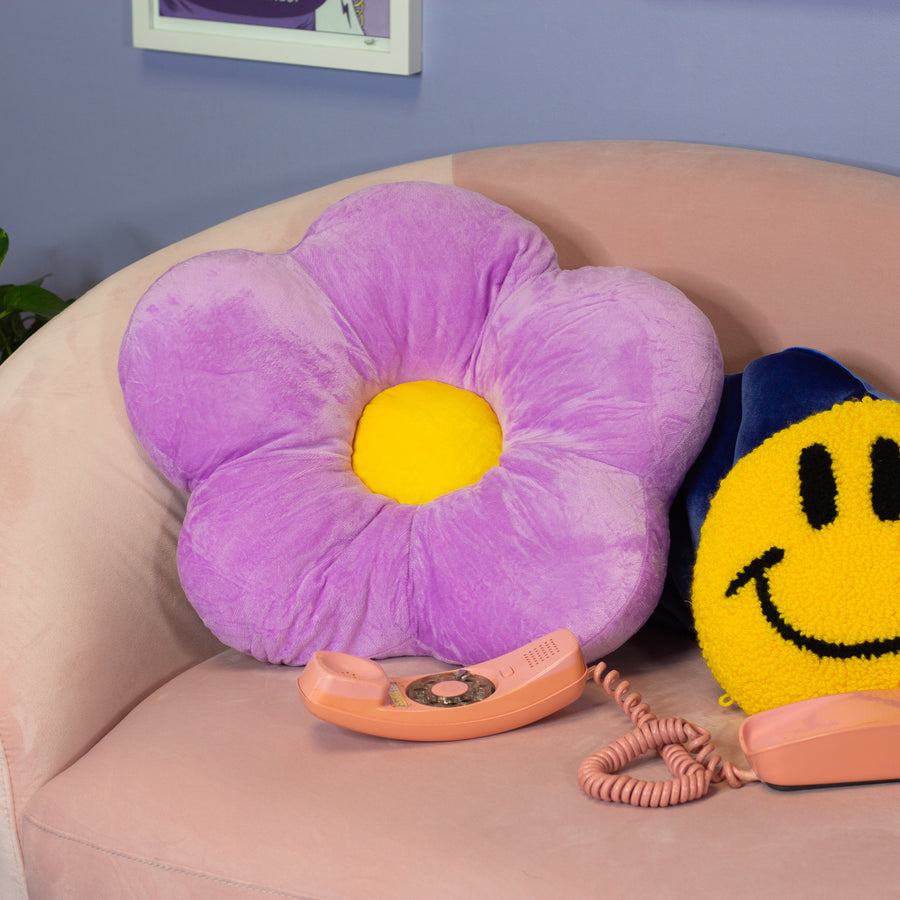Flower Pillow- Purple