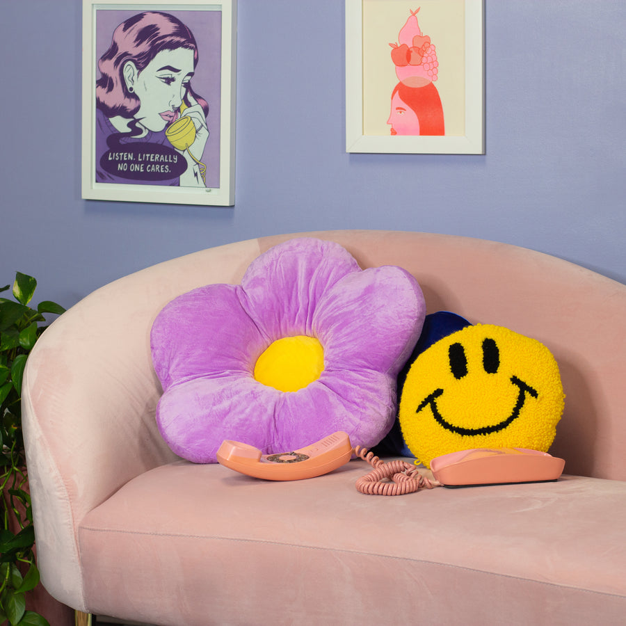 Flower Pillow- Purple