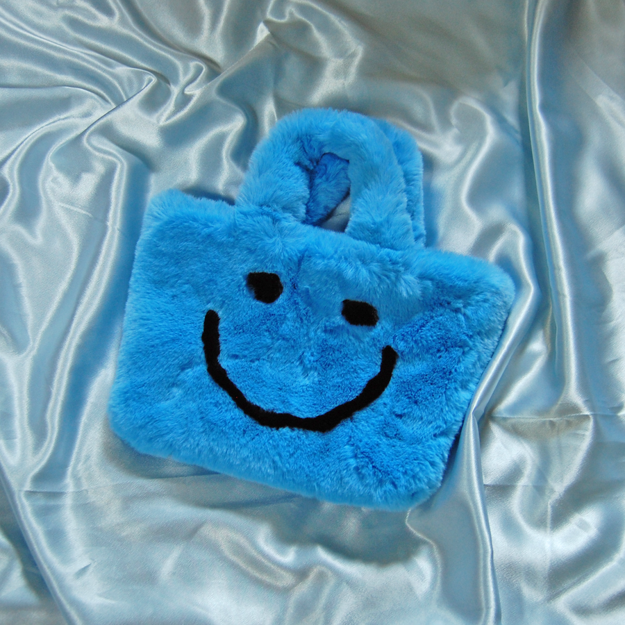 Smiley Purse- blue :)